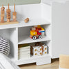 SoBuy KMB62-W Étagère pour Enfants, Étagère à Jouets, Étagère à Livres, Étagère de Rangement pour Livres et Jouets