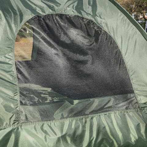 SoBuy OGS32-L-GR 4-in-1! 2 Places Lit Pliant Lit de Camp Pliable Voyage Camping avec Toit, Sac de Couchage