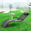 SoBuy OGS38-SCH Chaise Longue Transat de Jardin Bascule avec Appui-tête