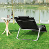 SoBuy OGS38-SCH Chaise Longue Transat de Jardin Bascule avec Appui-tête