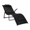 SoBuy OGS45-SCH Chaise Longue Pliable Transat de Jardin Bascule avec Appui-tête
