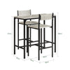 SoBuy OGT03-HG Ensemble Table de Bar + 2 Chaises Set de 1 Table + 2 Tabouret Haut de Bar Table Haute