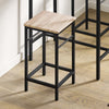 SoBuy OGT10-N Set de 1 Table + 2 Tabourets avec repose-pieds Table haute cuisine