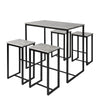 SoBuy OGT15-HG Set de 1 Table + 4 Tabourets Ensemble Table de Bar Bistrot