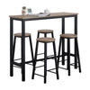 SoBuy OGT22-SCH Set de 1 Table + 4 Tabourets Ensemble Table Mange-Debout Cuisine