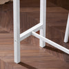 SoBuy OGT22-WN Set de Table + 4 Tabourets Ensemble Table de Bar Bistrot + 4 Tabourets de Bar avec Repose-Pieds