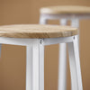 SoBuy OGT22-WN Set de Table + 4 Tabourets Ensemble Table de Bar Bistrot + 4 Tabourets de Bar avec Repose-Pieds