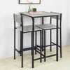 SoBuy OGT27-HG Ensemble Table de Bar + 2 Chaises de Bar Table Mange-Debout Table Haute Cuisine