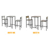 SoBuy OGT27-HG Ensemble Table de Bar + 2 Chaises de Bar Table Mange-Debout Table Haute Cuisine