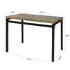 SoBuy OGT28-N+FST72-Nx4 Table de Salle à Manger avec 4 Chaises Lot Table et 4 Chaise de Style Industriel