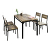 SoBuy OGT28-N+FST72-Nx4 Table de Salle à Manger avec 4 Chaises Lot Table et 4 Chaise de Style Industriel