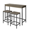 SoBuy OGT30-N Lot Table et Tabourets de Bar de Style Industriel Ensemble Table de Bar + 2 Tabourets Jeu de Bar Table Haute