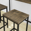 SoBuy OGT30-N Lot Table et Tabourets de Bar de Style Industriel Ensemble Table de Bar + 2 Tabourets Jeu de Bar Table Haute