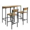 SoBuy OGT42-F Ensemble 2 Tables Hautes et 2 Chaises de Bar 4 pièces en total