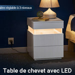 Table de chevet LED SoBuy : Illuminez votre espace avec style et fonctionnalité