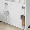 SoBuy BZR02-W Meuble de Rangement Salle de Bain Armoire WC pour Papier Toilette