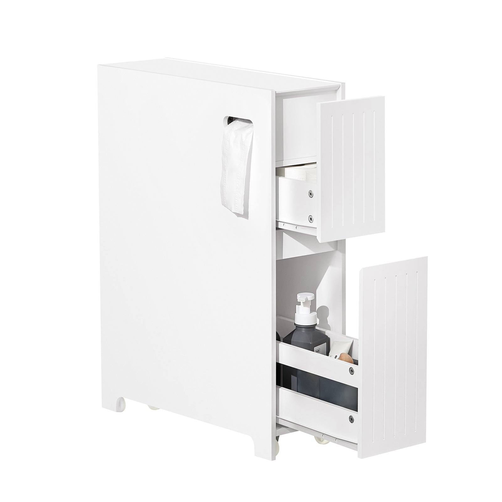 Sobuy bzr53-w support papier toilette armoire toilettes porte