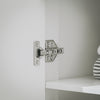 SoBuy BZR121-W Meuble Salle de Bain Armoire Toilette Commode Placard Meuble de Rangement avec 2 Portes, Étagères Réglables