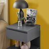 SoBuy FBT49-HG Bout de Canapé Table d’appoint Table de chevet avec 2 étagères de rangement