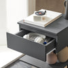 SoBuy FBT49-HG Bout de Canapé Table d’appoint Table de chevet avec 2 étagères de rangement