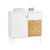 SoBuy FSB91-WN Meuble Chaussures, Commode, Buffet Multifonctionnel pour Entrée avec 3 Tiroirs et 1 Porte