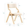 SoBuy FST40-Wx2 Chaises Pliantes Tapissées Lot de 2, Chaise de Réunion en Bois avec Assise Rembourrée, Chaise Bureau Chaise Pliable Portable pour Cuisine, Bureau, Salon, Économie d'Espace Blanc