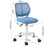 SoBuy FST64-BL Chaise de Bureau Ergonomique Fauteuil Pivotant Chaise pour Ordinateur Hauteur Réglable -Bleu (Bleu)