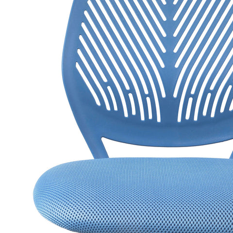 SoBuy FST64-BL Chaise de Bureau Ergonomique Fauteuil Pivotant Chaise pour Ordinateur Hauteur Réglable -Bleu (Bleu)