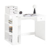 SoBuy FWT35-W Table Bureau Informatique Plan de Travail avec 3 étagères et 1 tiroir