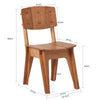 SoBuy HFST01-BR Chaise Design en Bois Confortable Ergonomique Chaise de Salle à Manger avec Dossier Chaise de Bureau en Tenons et Mortaises