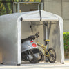 Prévente ! SoBuy KLS11-L Abri de Jardin Tente de Stockage Multifonctionnel Abri de Vélo Garage pour Vélo Tentes de vélo Extérieur en Couleur d’Argent