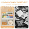 SoBuy KMB01-W Bibliothèque Enfant Rangement Jouet Enfant avec 3 Étagères et 2 Compartiments Ouverts Meuble Rangement Jouet Étagère Bibliothèque Porte-revues Blanc 73x30x80 cm