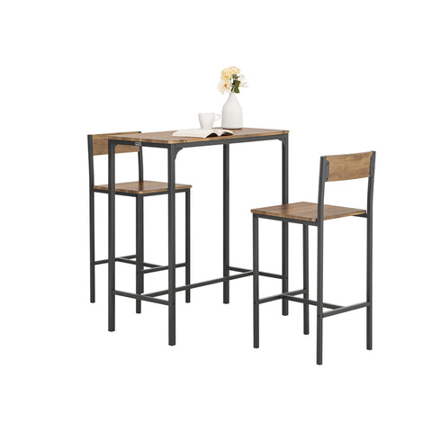 SoBuy OGT03-XL Set de 1 Table de Bar + 2 Chaises