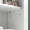 SoBuy BZR71-W Armoire Murale Salle de Bain, Placard Toilette Suspendu, Placard de Rangement, Meuble Haut Toilettes