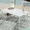 SoBuy FBT41-W Table Basse de Salon avec 1 étagère - Blanc
