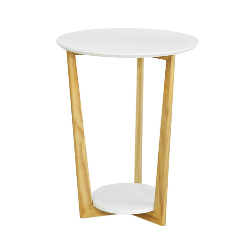 SoBuy FBT52-WN Table Basse Ronde Guéridon Table d'Appoint Table Café - 3 pieds