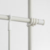 SoBuy FRG109-W Télescopique Garde-Robe système Herkule-Blanc