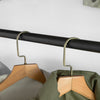 SoBuy FRG109-SCH Télescopique Garde-Robe système Herkule 2 Barres Portant de vêtement