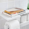 SoBuy FRG175-W Dérouleur Papier Toilette - Distributeur WC Porte Papier mural avec support