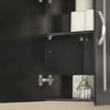 SoBuy FRG231-SCH Meuble Haut Armoire de Toilettes Salle de Bain Suspendue Placard Commode Murale – 2 Portes