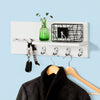 SoBuy FRG54-W Penderie Porte-manteaux mural, étagère avec 1 tablette, 7 crochets