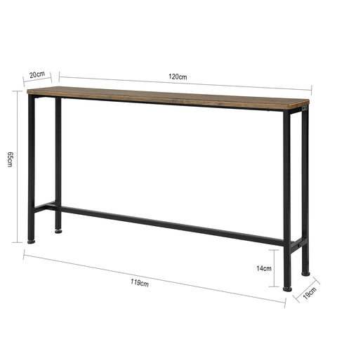 SoBuy FSB19-N Table Console Table d'appoint Bout de canapé Table d’entrée Cadre