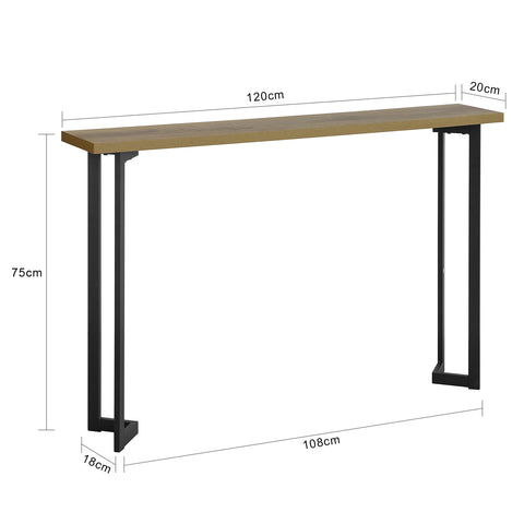 SoBuy FSB50-PF Table Console Table d’entrée Buffet Bout de Canapé Table d'appoint Cadre et Pieds en Fer