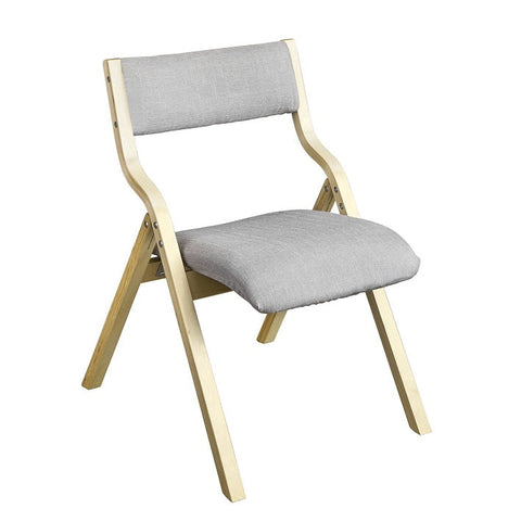 SoBuy FST40-HG Chaise pliante en bois avec assise rembourrée, Chaise pliable pour Cuisine