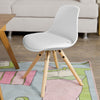 SoBuy FST46-W Fauteuil Enfant Chaise Confortable en Bouleau pour enfant avec assise rembourrée