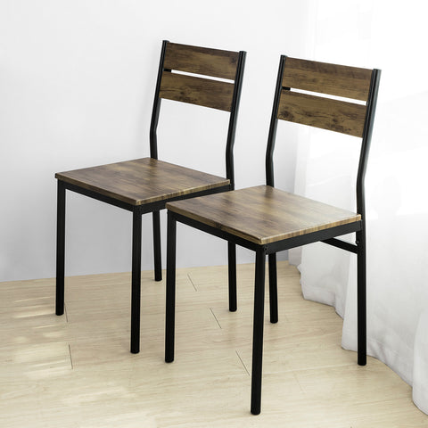 SoBuy OGT28-N+FST72-Nx4 Table de Salle à Manger avec 4 Chaises Lot Table et 4 Chaise de Style Industriel