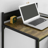 SoBuy FWT66-SCH Table Bureau Informatique Poste de Travail Table d’étude de Style Industriel, Petite Taille Gain d’Espace
