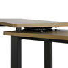 SoBuy FWT83-PF Table d'appoint Rotative, Bout de Canapé à Roulettes, Table Console Mobile avec 2 étagères et 6 roulettes