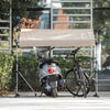 SoBuy KLS13 Abri de Vélo Bike Shelter Garage pour Vélo Tentes de Vélo Extérieur Abri à Outils, Garage à Vélos Pliable, Abri de Jardin, Toit Polyvalent