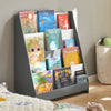 SoBuy KMB32-HG Étagère à livres pour enfants avec 4 compartiments de rangement pour les livres Gris